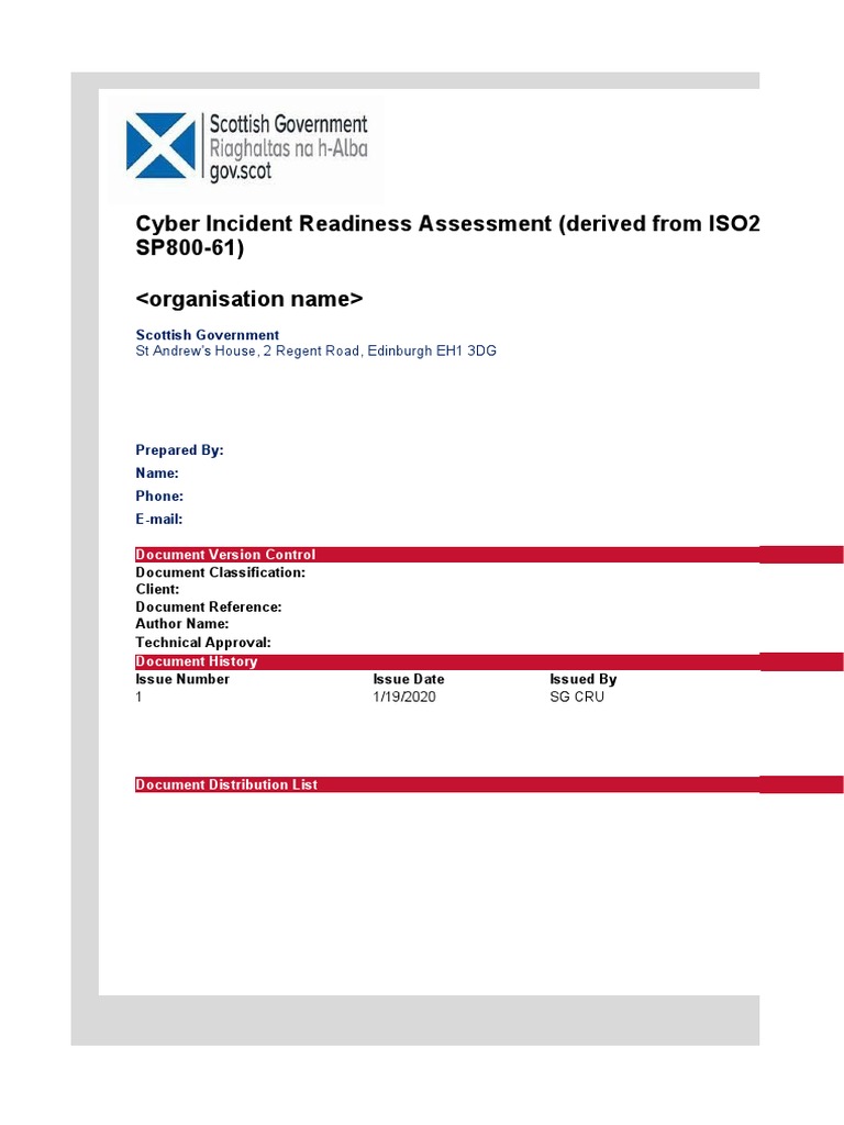 Cyber+Incident+Readiness+Assessment+-+v1.01+ 28va40247733 29 | PDF ...