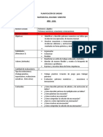 Planificación Matematica Segundo Semestre 2018