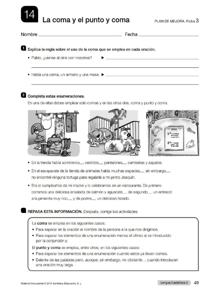 La Coma y El Punto y Coma | PDF