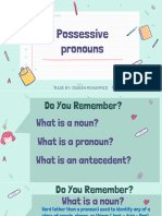 Possessive Pronouns Grade 5