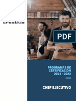 Brochure Programa Chef Ejecutivo - Capacitacion Creativa