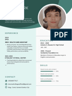 Green Modern Professional Resume