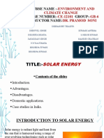 Course Name:-Course Number: - Group: - Instructor Name:: Environment and Climate Change CE-12101 GB-6 Dr. Pramod Soni