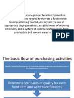 Purchasing and Receiving in Foodservice