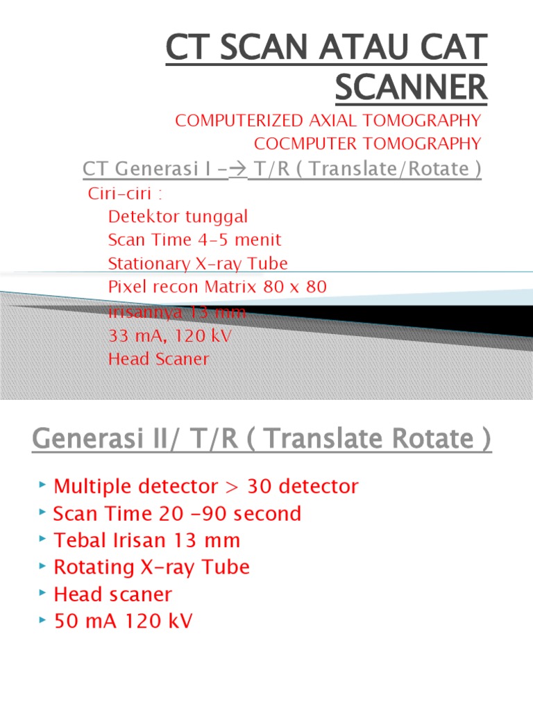 CT Scan | PDF | Sains & Matematika | Teknologi & Rekayasa