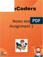 Procoders: Notes and Assignment 1