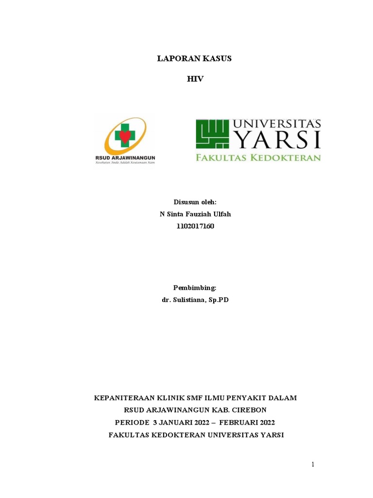 Laporan Kasus Hiv On Arv | PDF