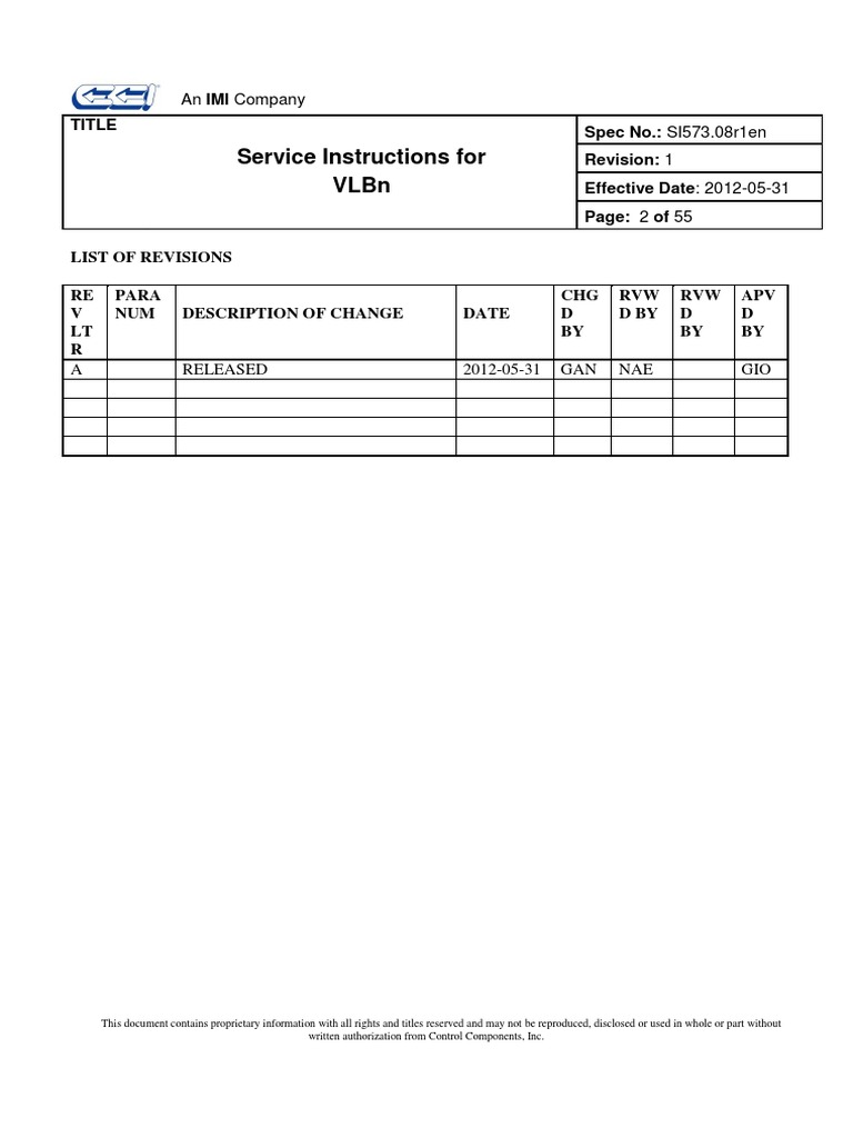 Service Instructions for VLBn SI573.08r1en | PDF