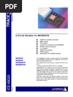 In-Circuit Emulator For MC68020/30: MC68020 MC68030 MC68EC020 MC68EC030