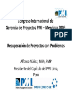 Recuperación de Proyectos Con Problemas