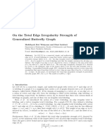 On The Total Edge Irregularity Strength of Generalized Butterfly Graph