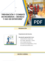 Curso de prevención y combate de incendios
