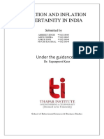 Inflation and Inflation Uncertainity in India: Submitted by