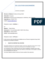 Contrat DE Location Saisonnière: Demeurant À: 28 Avenue Guy de Maupassant, 06100 Nice (Villa Joseanne)