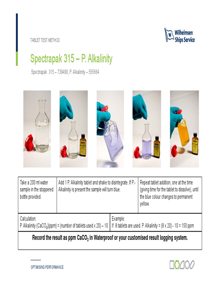 Boiler Water Testing Procedure PDF Ph Alkalinity