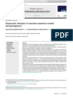 Otorhinolaryngology: Otoacoustic Emissions in Neonates Exposed To Smoke During Pregnancy