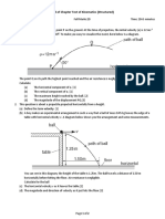 End of Chapter Test of Kinematics (Structured)