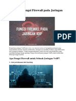 Fitur & Fungsi Firewall Pada Jaringan VoIP
