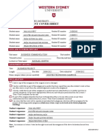 Group Assignment Cover Sheet: Student Details