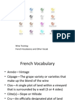 Wine Training: French Vocabulary and Other Vocab
