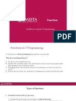 Functions: 19CSE102 Computer Programming