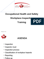 Occupational Health and Safety Workplace Inspection Training