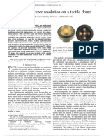 Data-Driven Super Resolution On A Tactile Dome