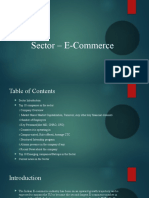 Sector - E- Commerce