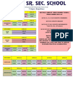 MDS Public School CBSE Practical Exam Schedule