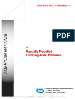 Manually Propelled Elevating Aerial Platforms: ANSI/SAIA A92.3 - 2006 (R2014)