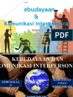 Kebudayaan Komunikasi Interpersonal