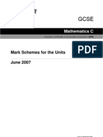 Mark Schemes For The Units June 2007: Mathematics C