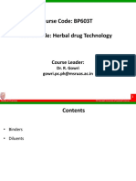 Course Code: BP603T Course Title: Herbal Drug Technology