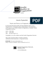 Nordic Studies in Pragmatism: Henrik Rydenfelt