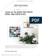 Your Go-To-guide For Photo Print and Paper Sizes - Print For Fun Blog