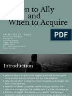 When To Ally and When To Acquire - Group 2