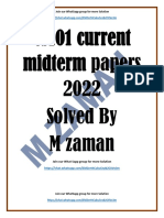 CS101 Current Mid-Term Solved Papers 2022 BY M ZAMAN