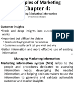 Customer Insights: Managing Marketing Information
