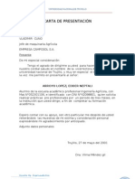 Carta de Presentacion