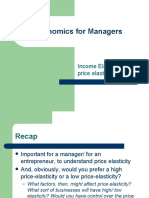 Economics For Managers: Income Elasticity, Cross Price Elasticity