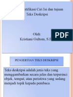 Tugas Bahasa Indonesia 1 Daring (Mengidentifikasi Ciri Isi Dan Tujuan Teks Deskripsi)
