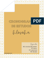 Cronograma Filosofia