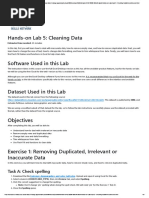 Hands-On Lab 5 - Cleaning Data