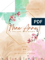 Mae Anne: You Are Cordially Invited