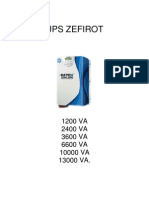 UPS ZEFIROT 1200-13000 VA guía de instalación