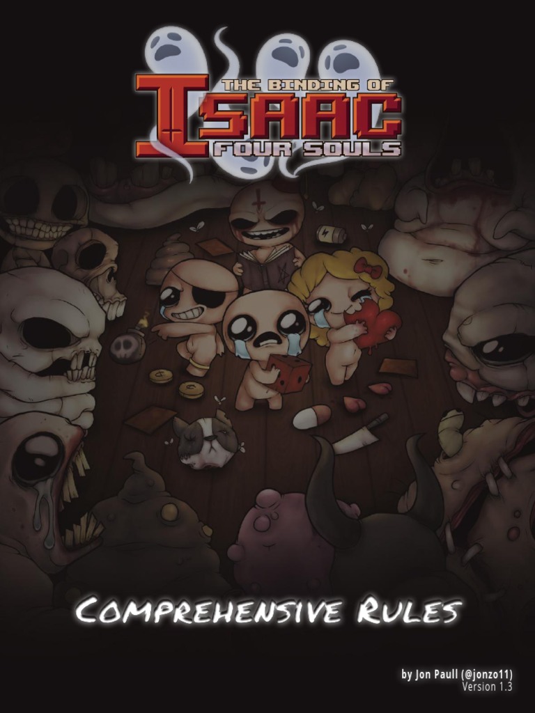 binding of isaac card game rules The Isaac: Four Souls + Asmodee USA Tabletop Game Review: The Binding