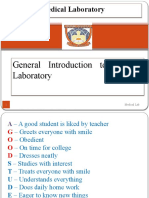 General Introduction To Medical Laboratory