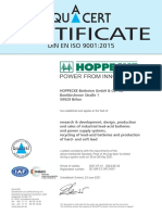 Certificate: DIN EN ISO 9001:2015