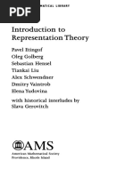 Etingof - Introduction To Representation Theory