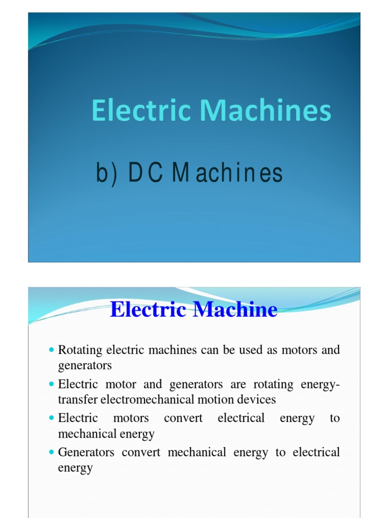 Understanding Direct Current Machines A Comprehensive Look at DC